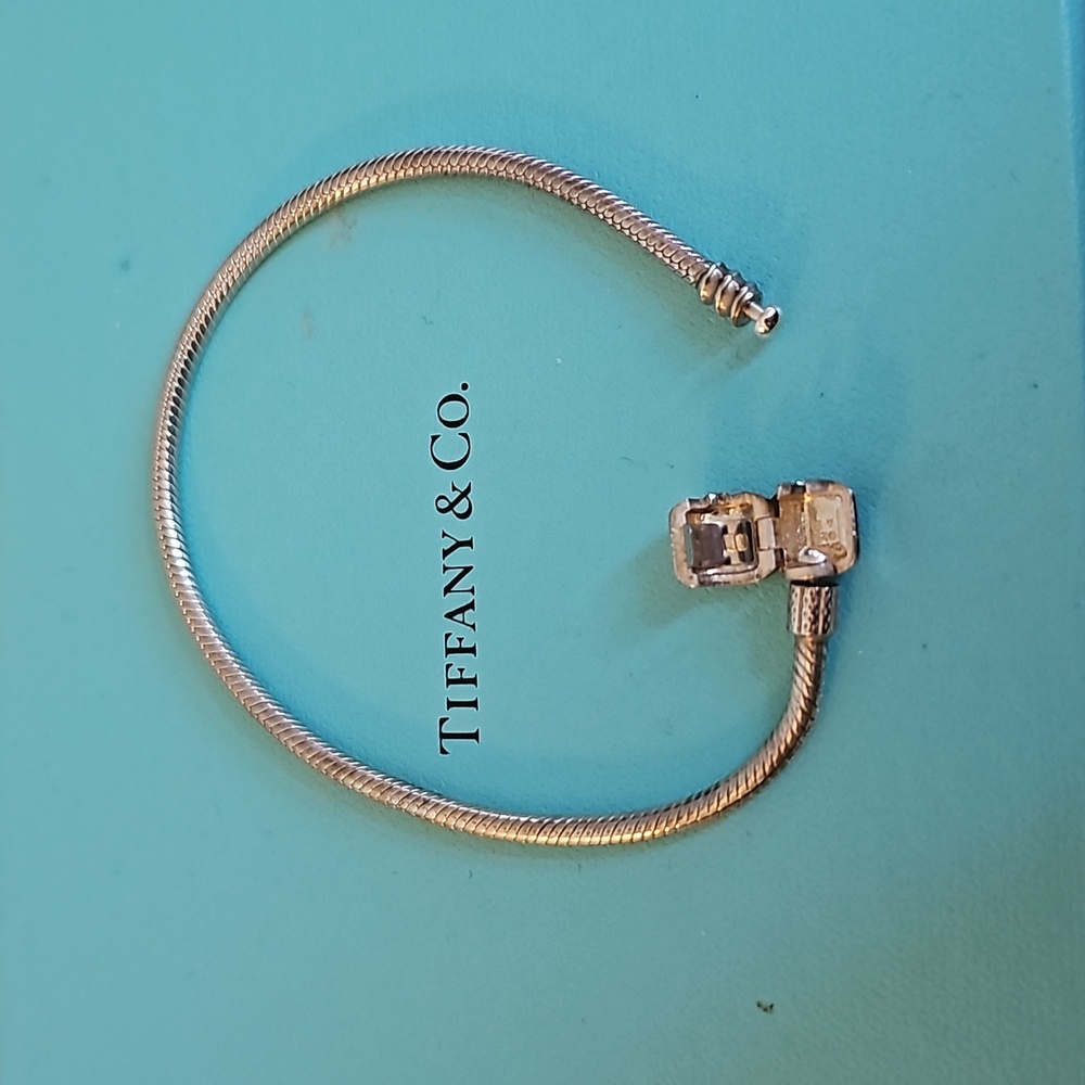 Chamilia Charm Bracelet 925 Sterling Silver. Fits Pandora Type Charms. 8 inches